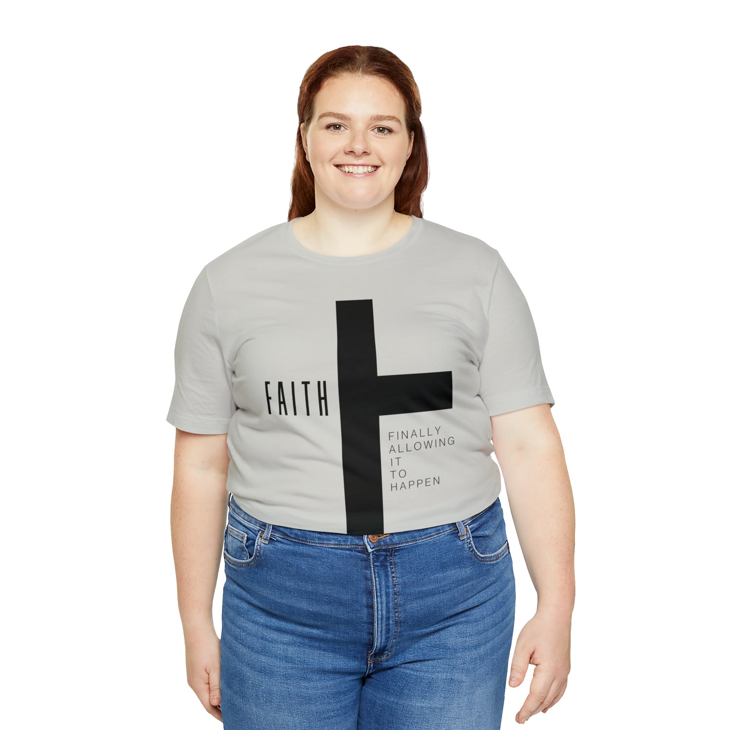 Finally Allowing It to Happen Cross Short Sleeve Tee - Black Cross