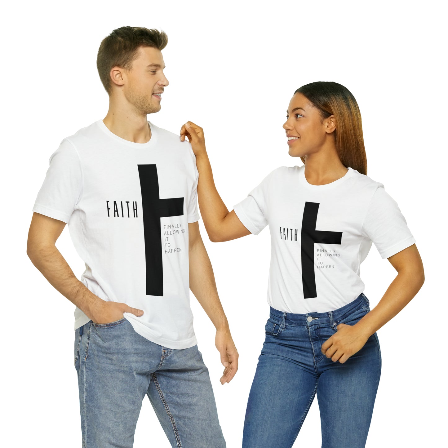 Finally Allowing It to Happen Cross Short Sleeve Tee - Black Cross