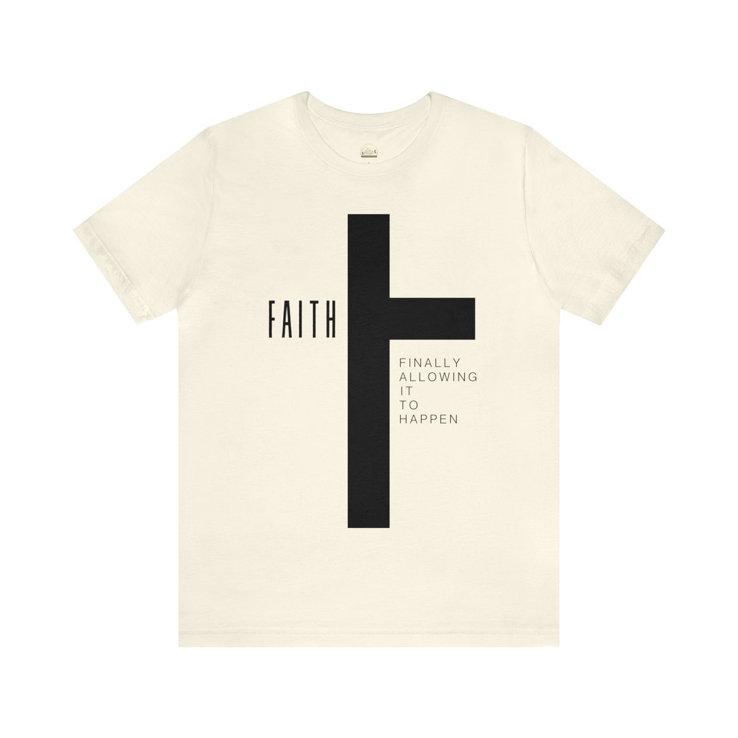 Finally Allowing It to Happen Cross Short Sleeve Tee - Black Cross