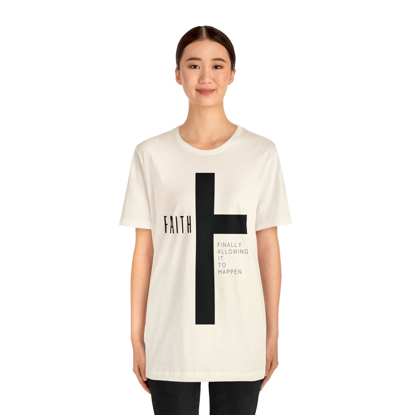 Finally Allowing It to Happen Cross Short Sleeve Tee - Black Cross