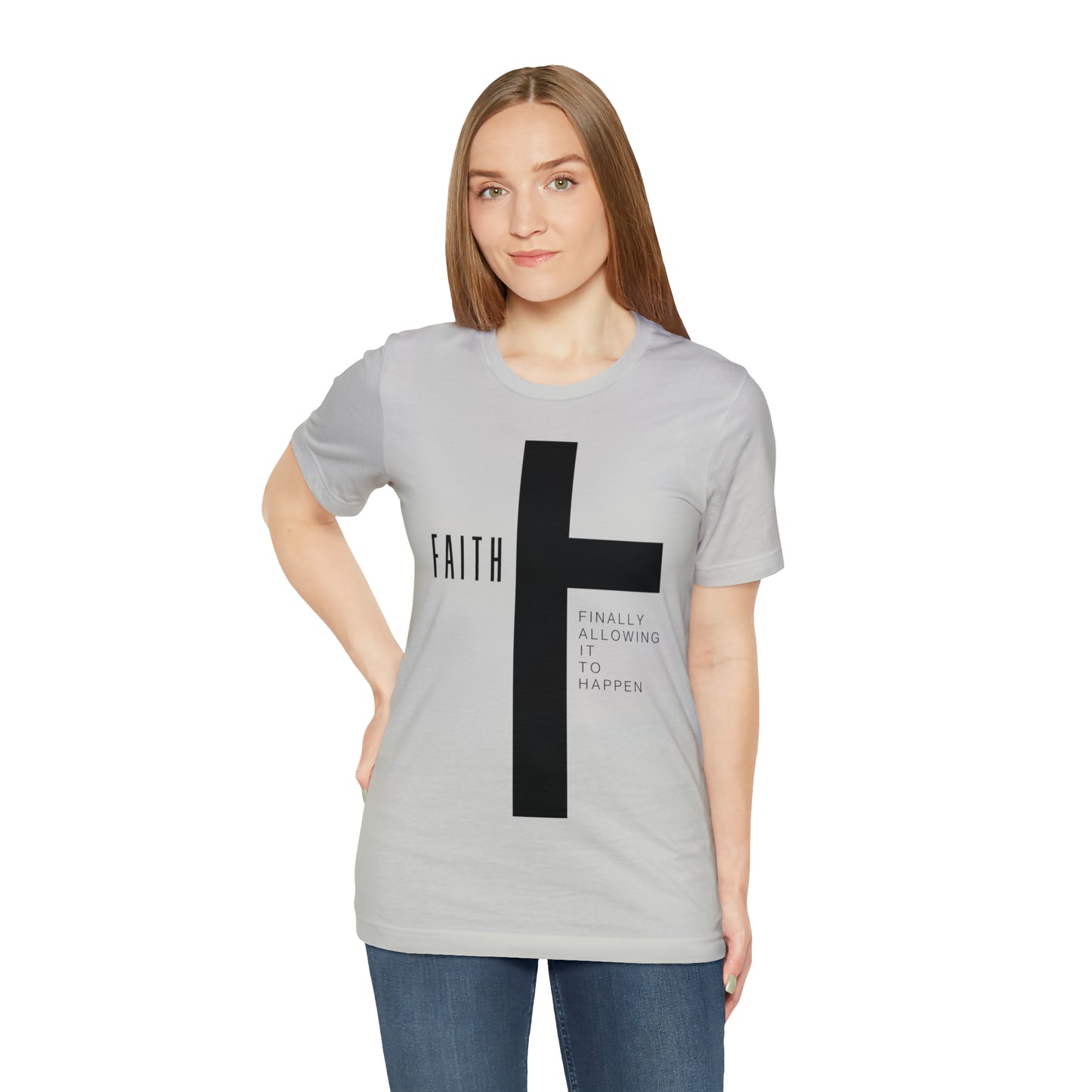 Finally Allowing It to Happen Cross Short Sleeve Tee - Black Cross