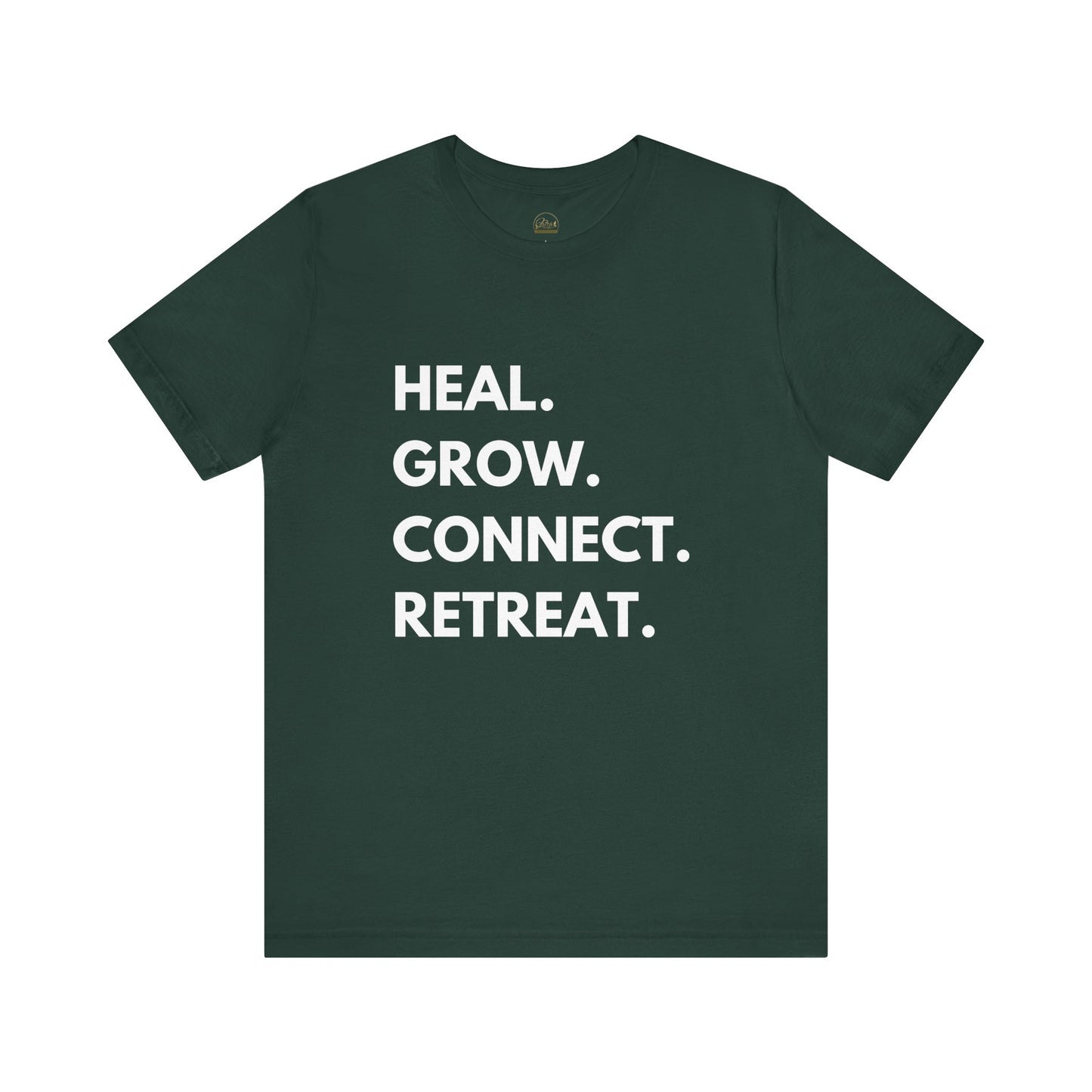 Heal Grow Connect Retreat Short Sleeve Tee
