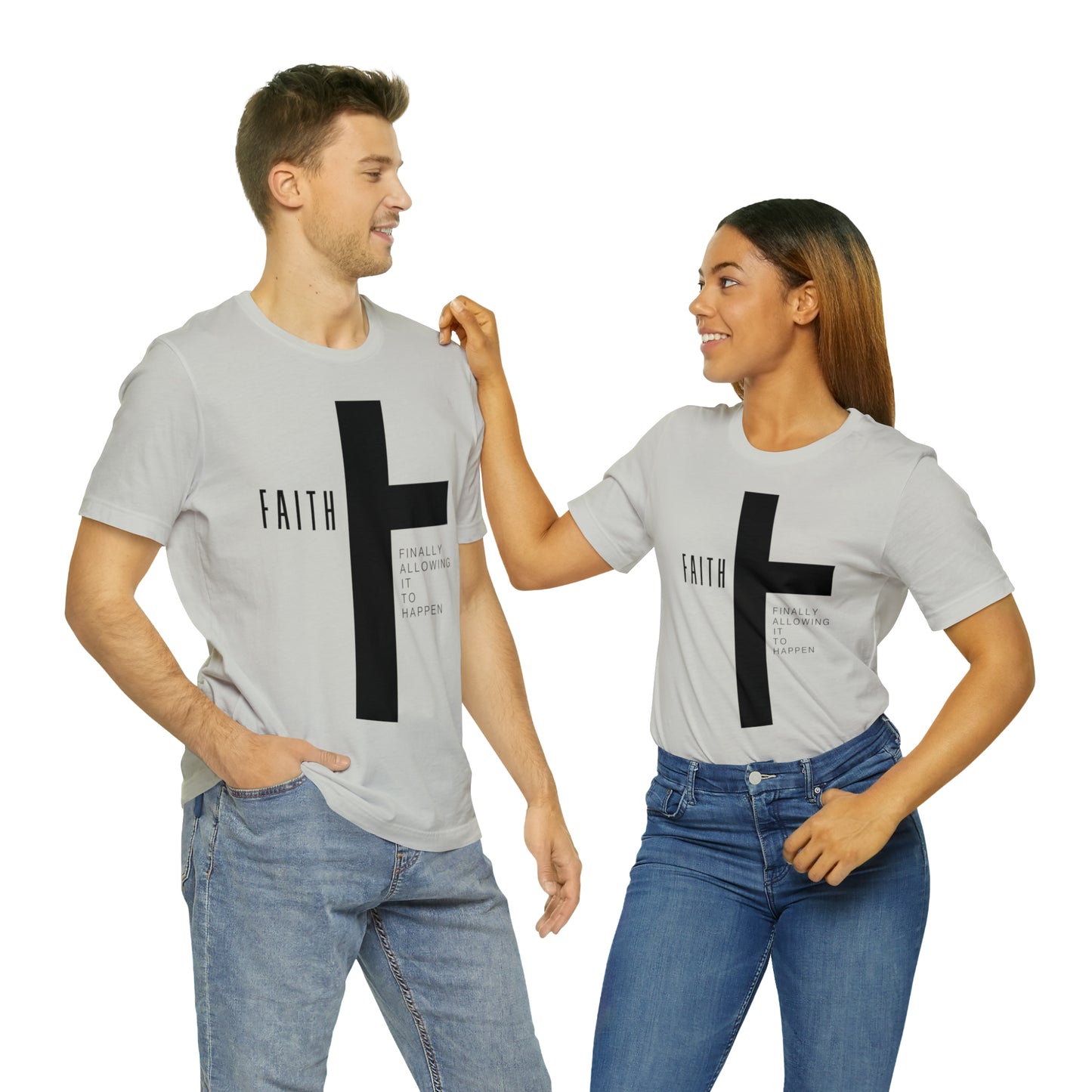 Finally Allowing It to Happen Cross Short Sleeve Tee - Black Cross