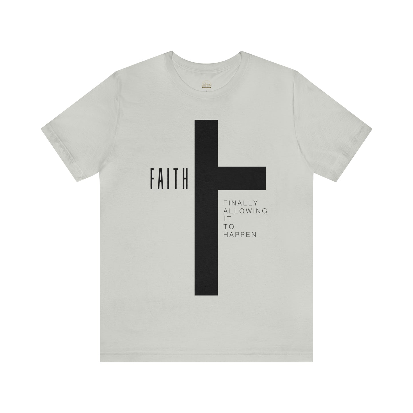 Finally Allowing It to Happen Cross Short Sleeve Tee - Black Cross