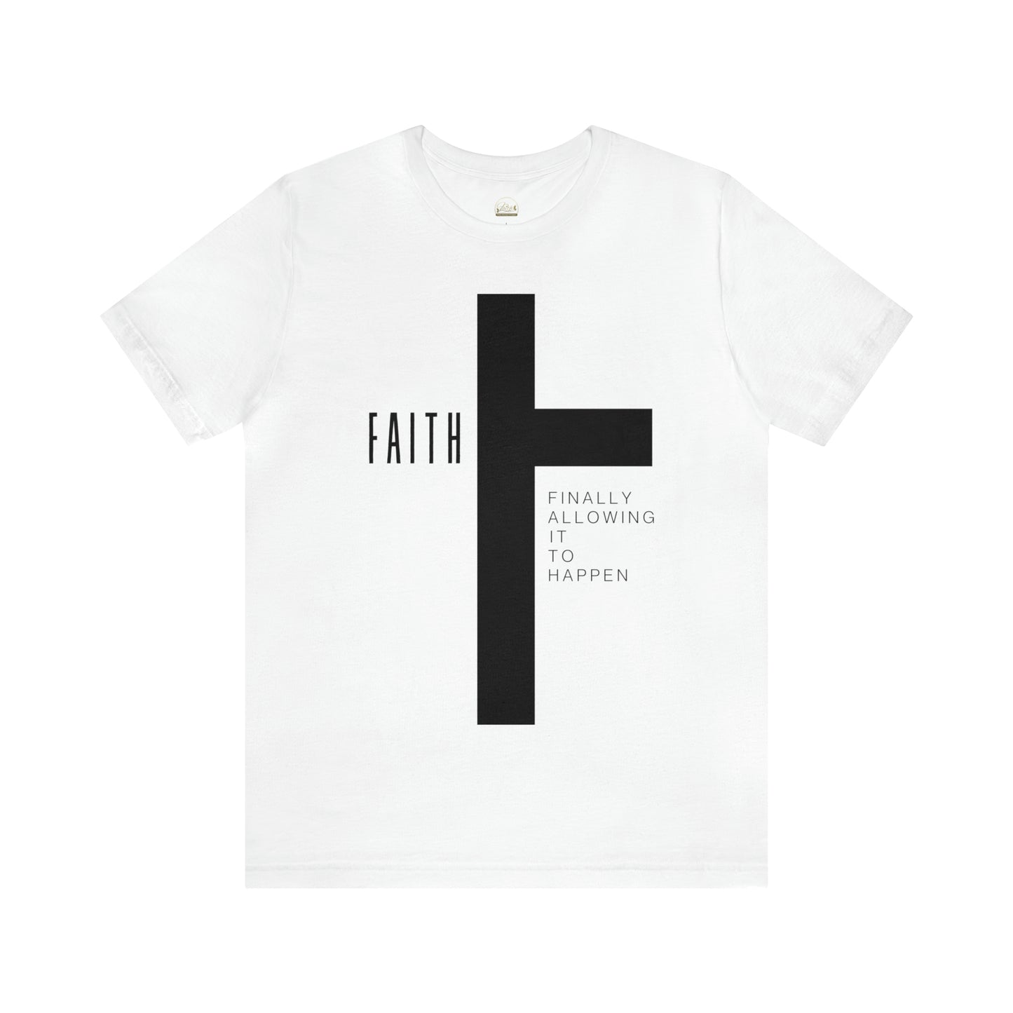 Finally Allowing It to Happen Cross Short Sleeve Tee - Black Cross