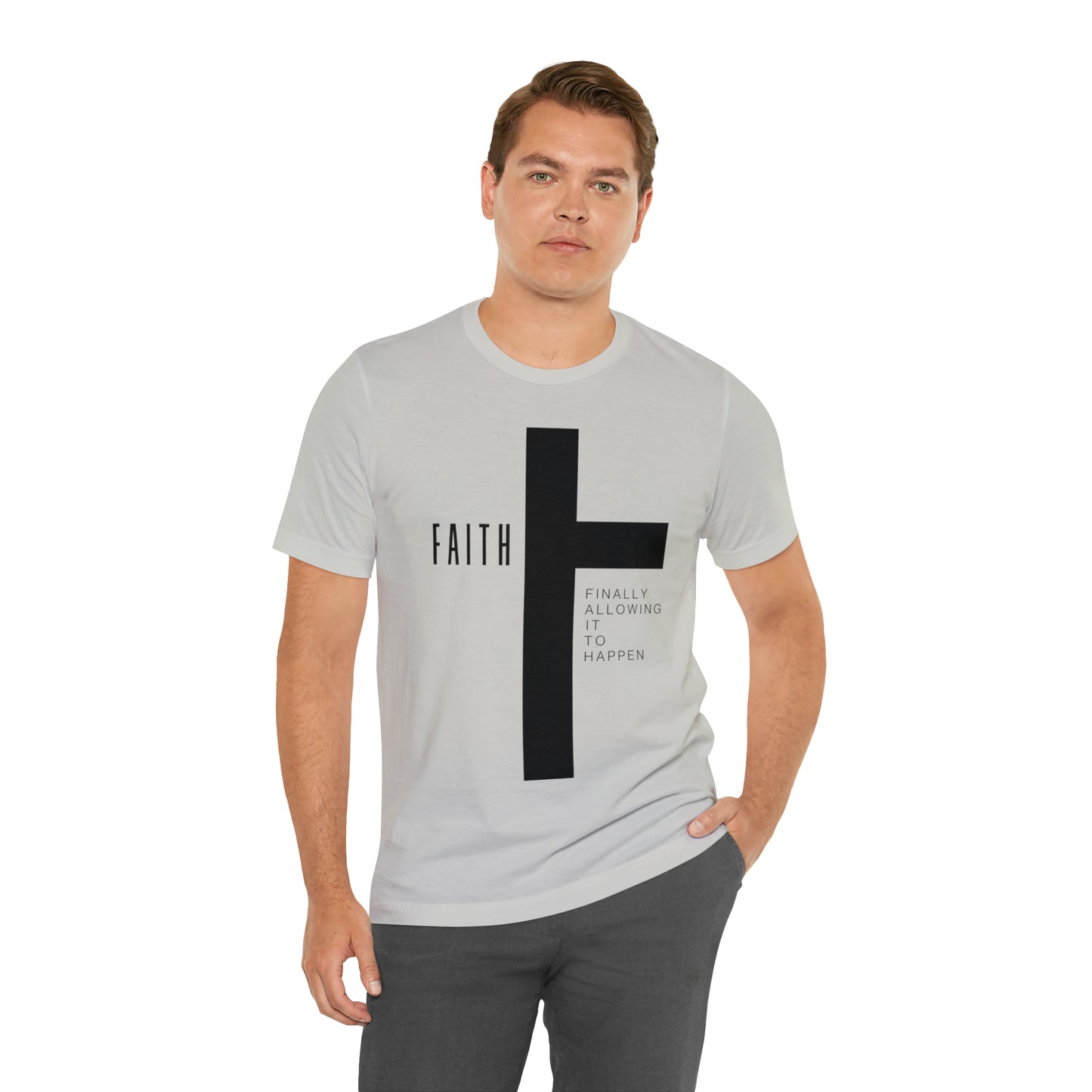 Finally Allowing It to Happen Cross Short Sleeve Tee - Black Cross