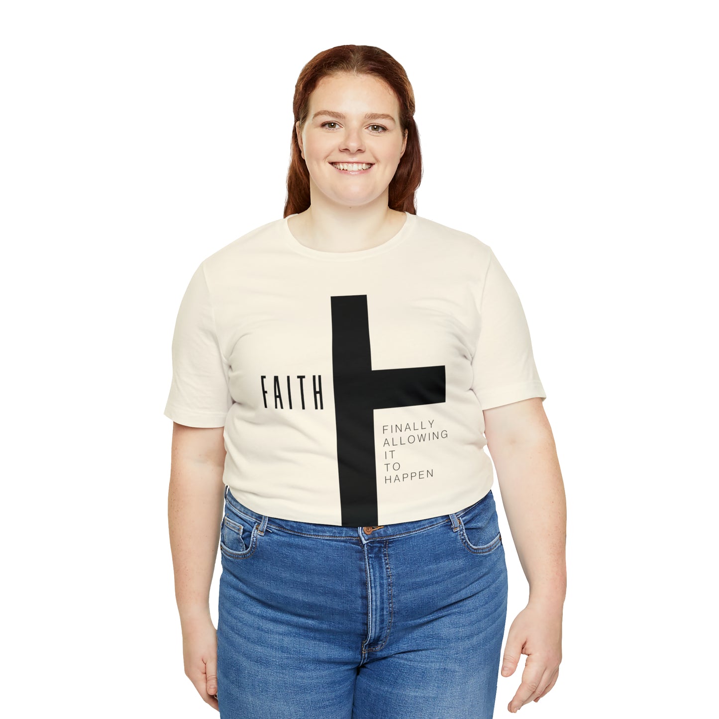 Finally Allowing It to Happen Cross Short Sleeve Tee - Black Cross