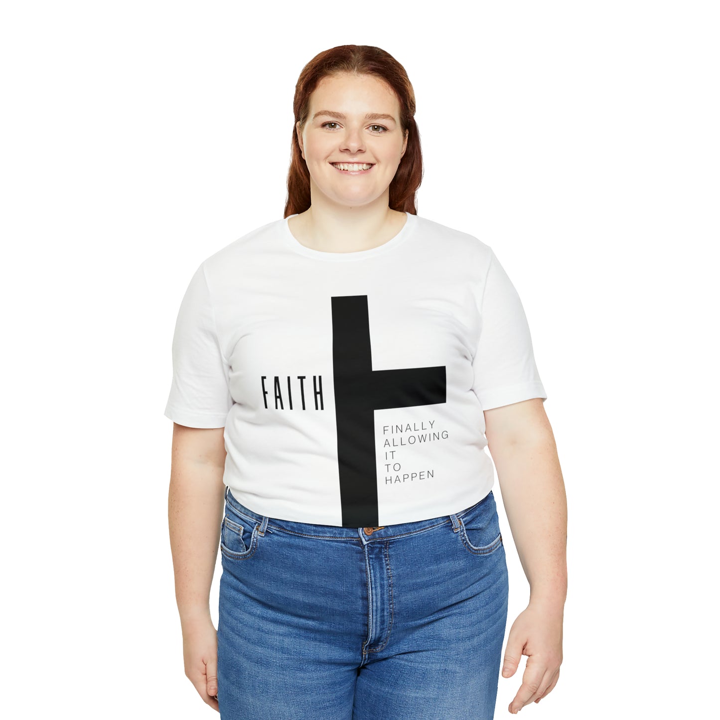 Finally Allowing It to Happen Cross Short Sleeve Tee - Black Cross