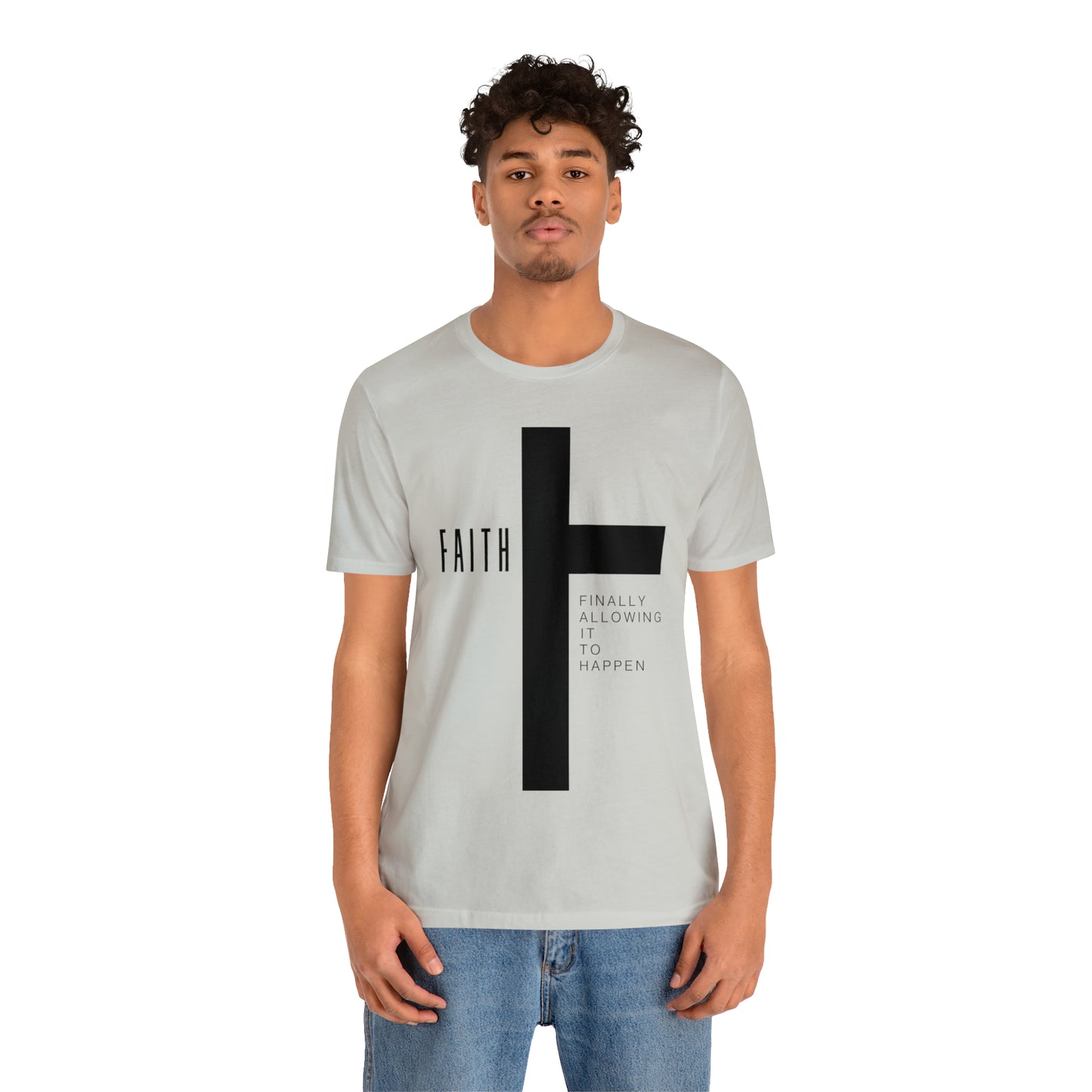 Finally Allowing It to Happen Cross Short Sleeve Tee - Black Cross