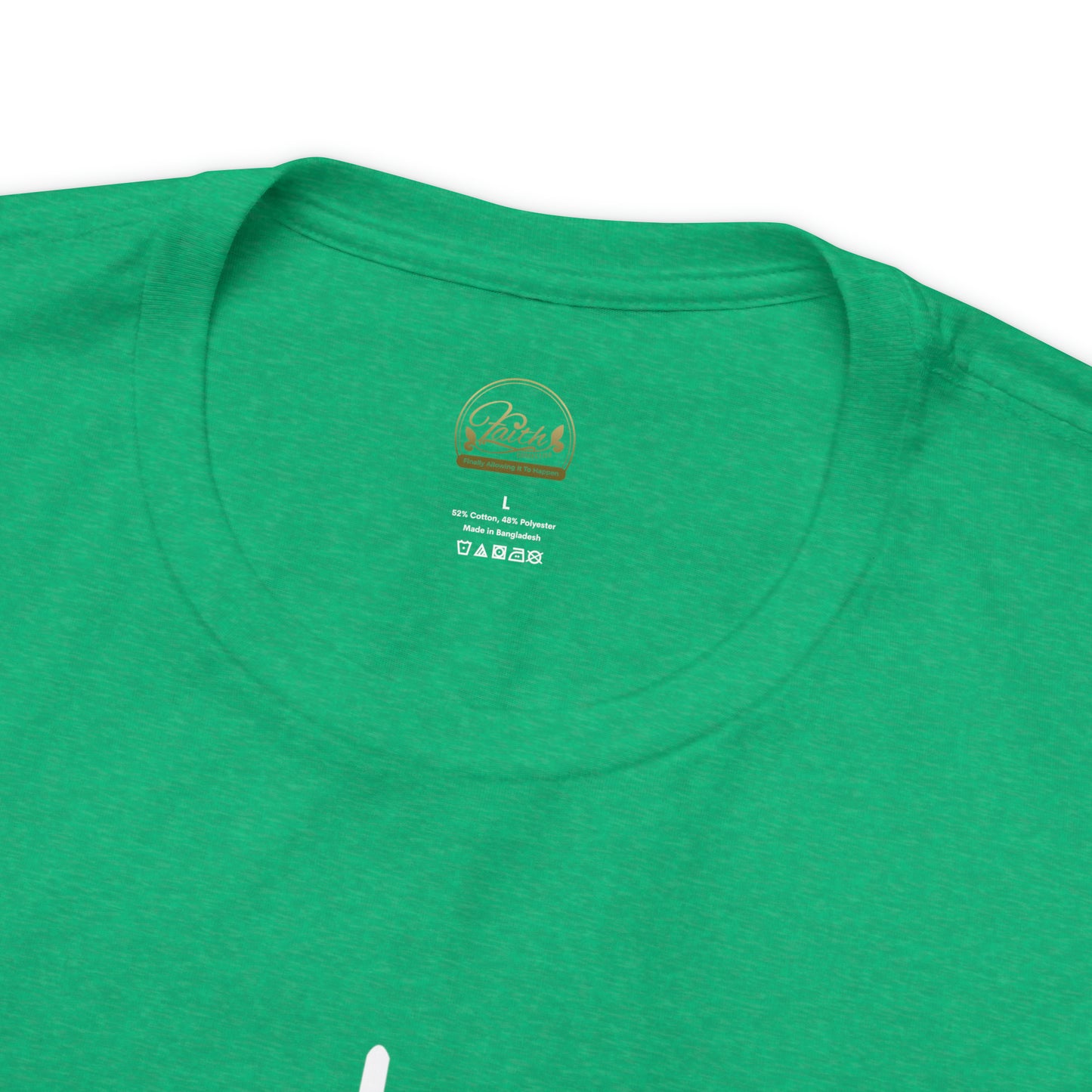 Cursive Faith with Cross Tee - White Font