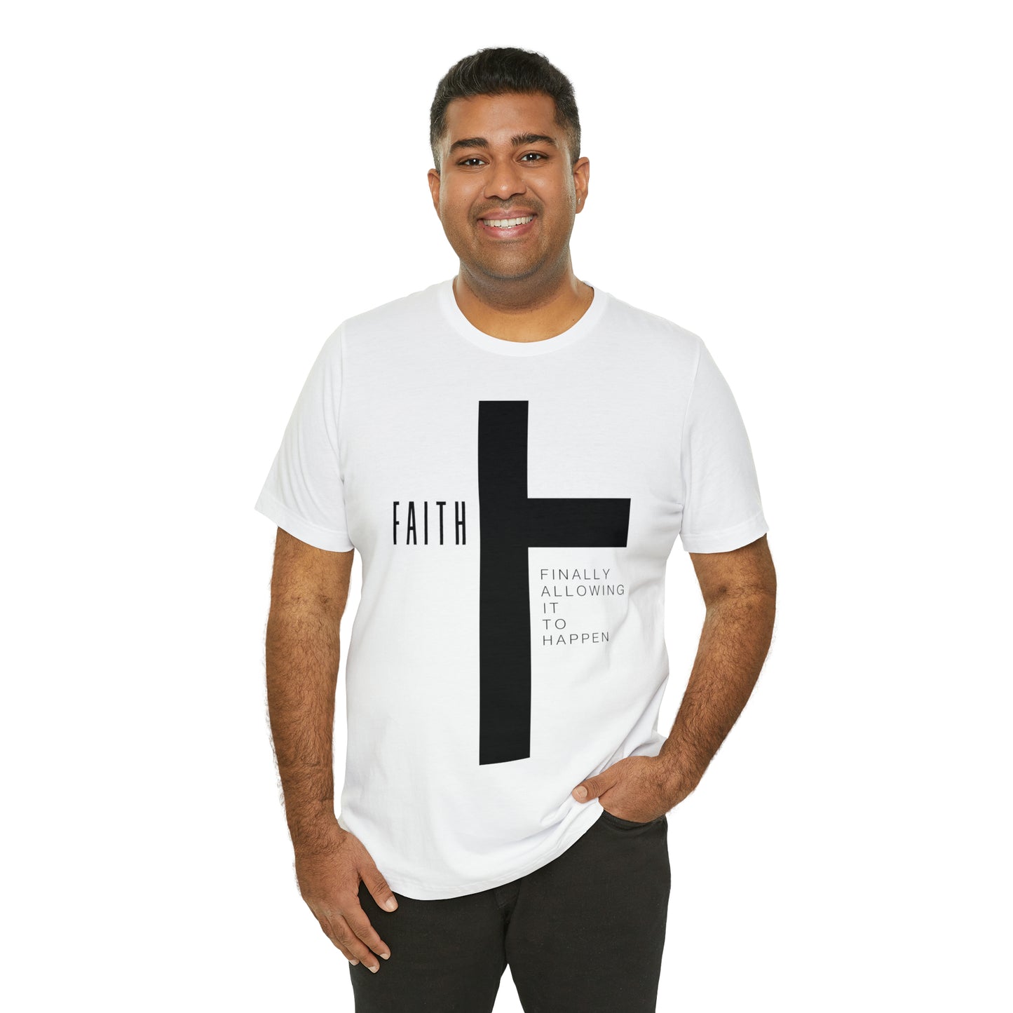 Finally Allowing It to Happen Cross Short Sleeve Tee - Black Cross