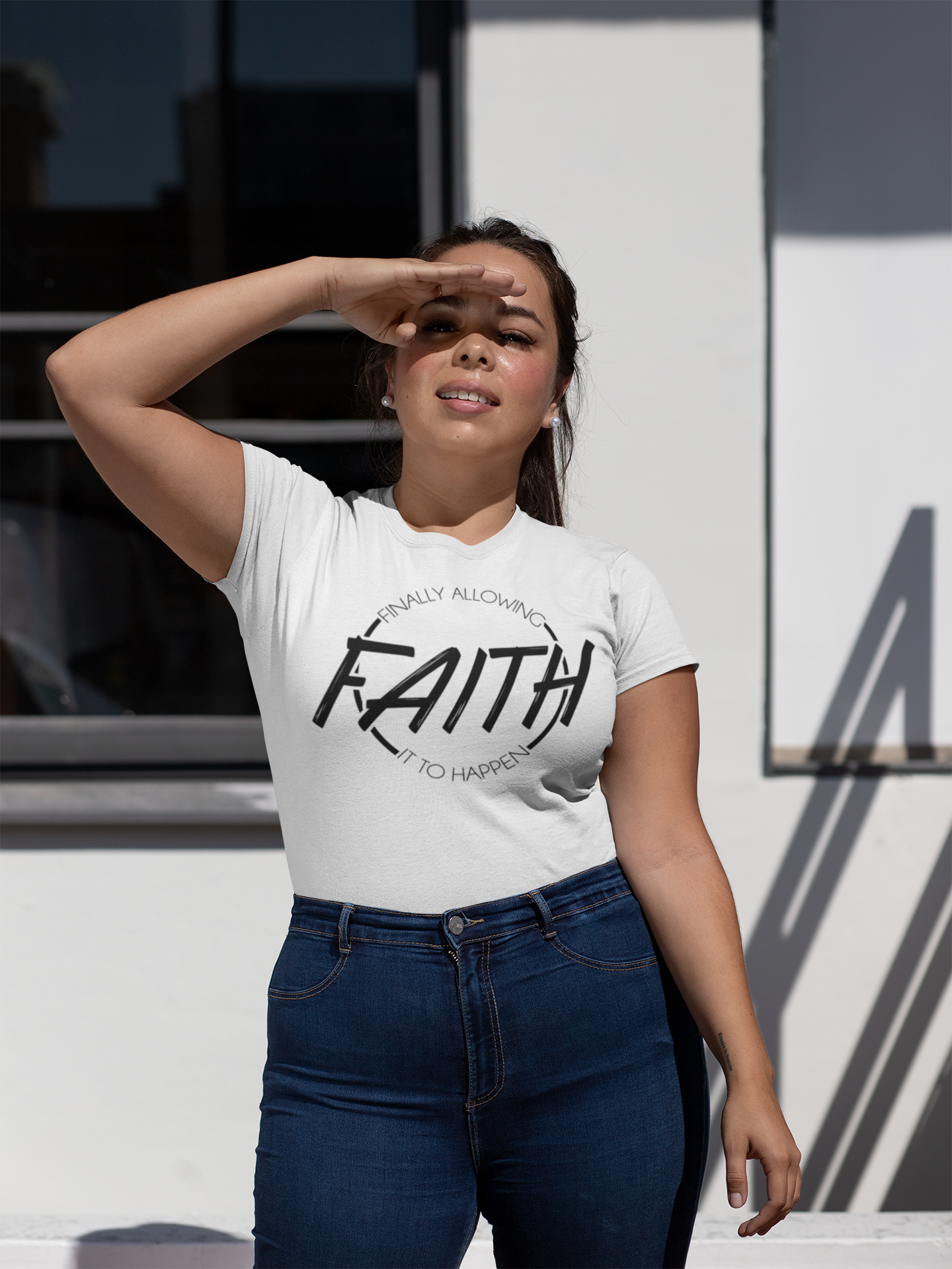 Signature F.A.I.T.H. Short-Sleeve Unisex T-Shirt - White