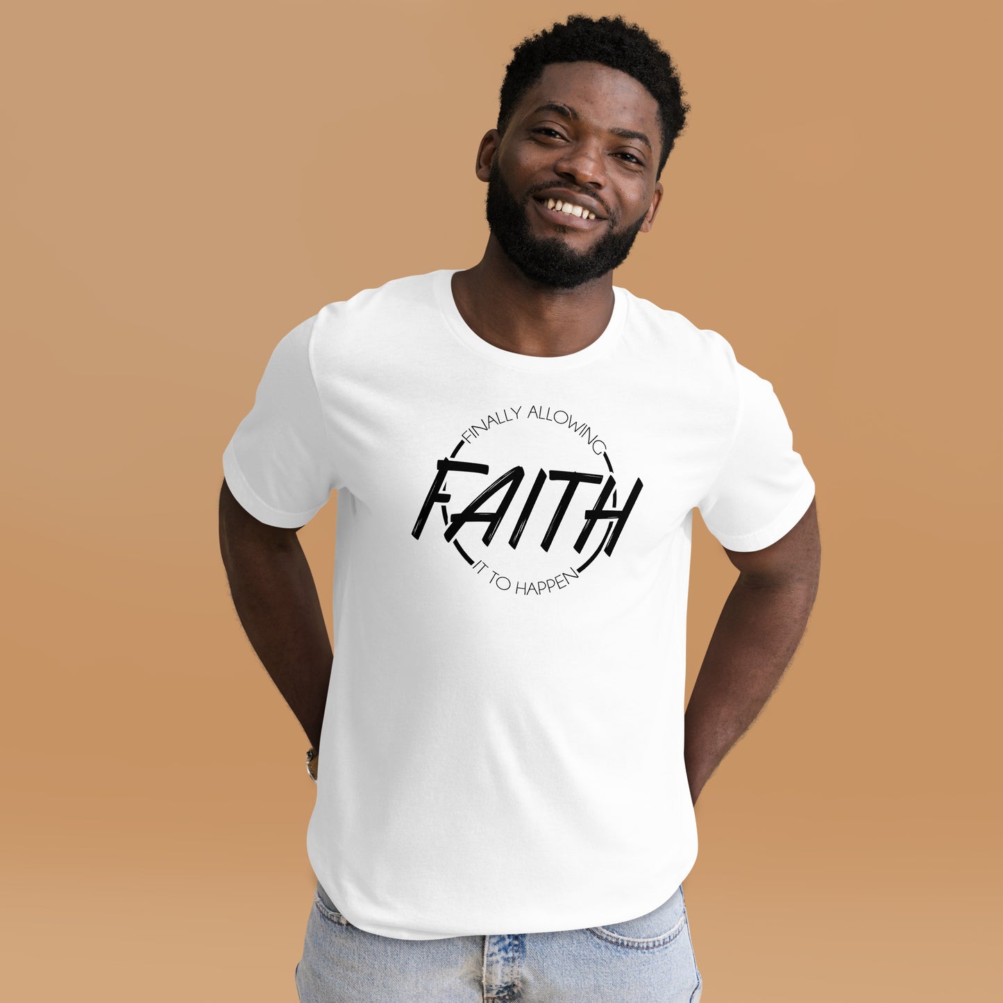 Signature F.A.I.T.H. Short-Sleeve Unisex T-Shirt - White