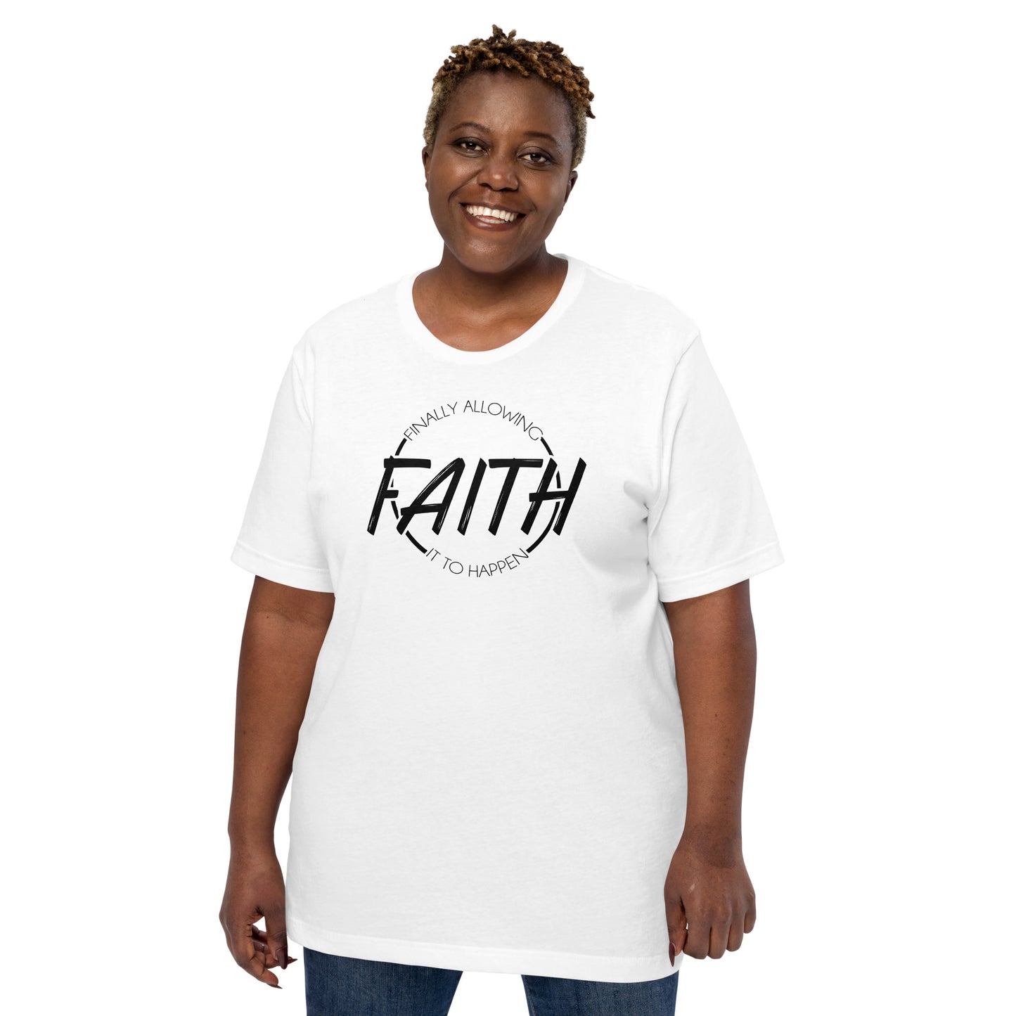 Signature F.A.I.T.H. Short-Sleeve Unisex T-Shirt - White