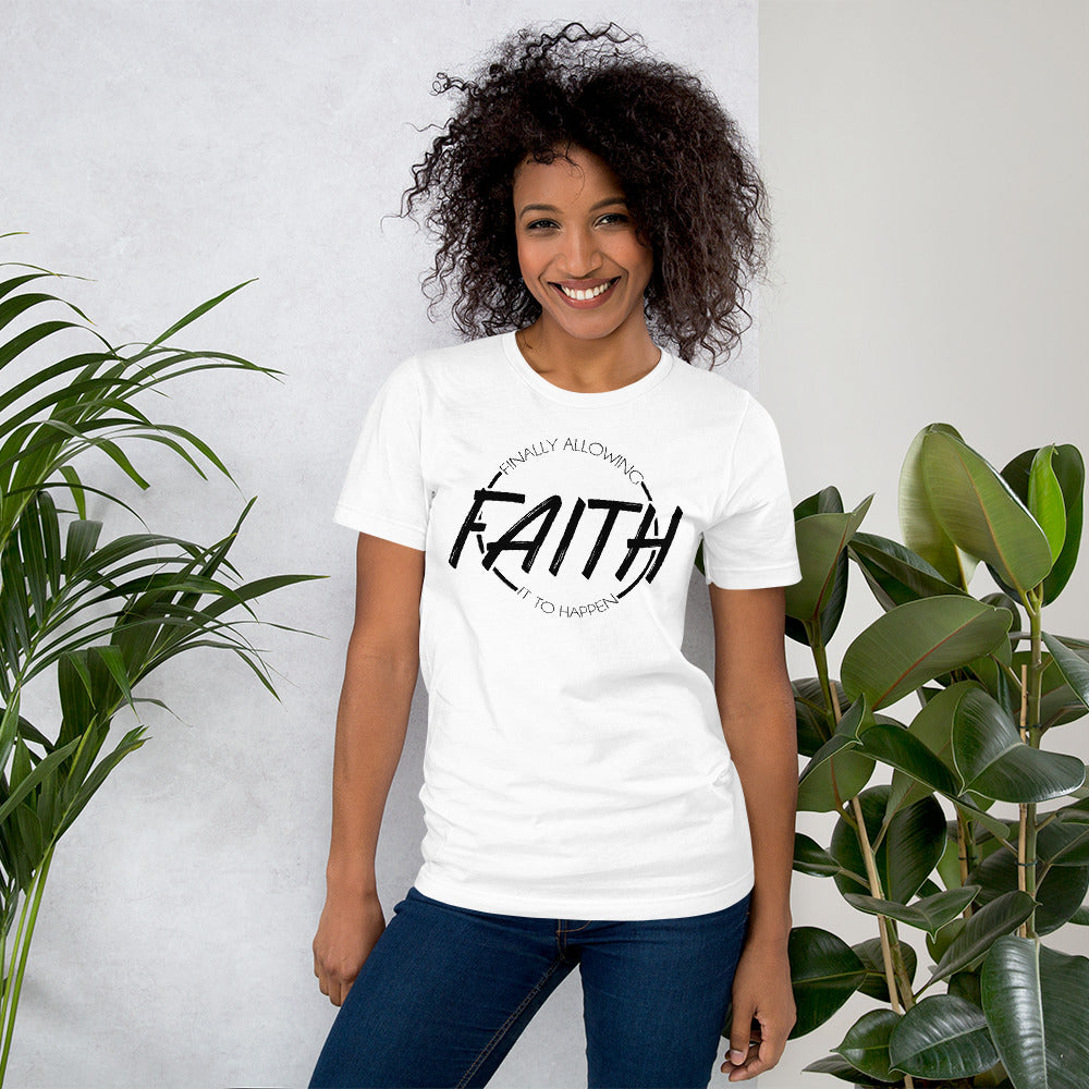 Signature F.A.I.T.H. Short-Sleeve Unisex T-Shirt - White