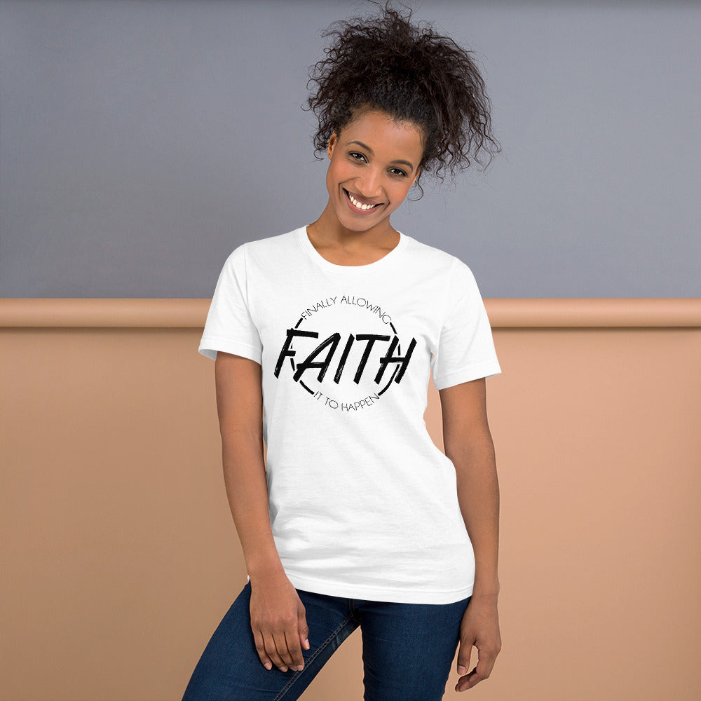 Signature F.A.I.T.H. Short-Sleeve Unisex T-Shirt - White