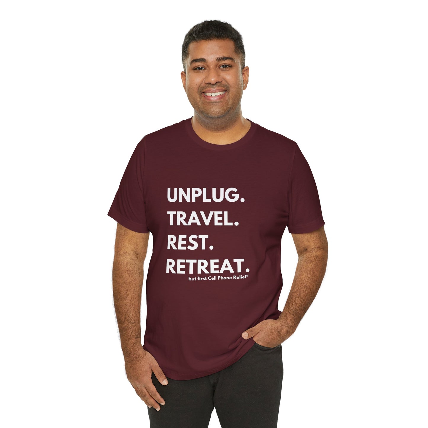 Unplug Travel Rest Retreat Short Sleeve Tee