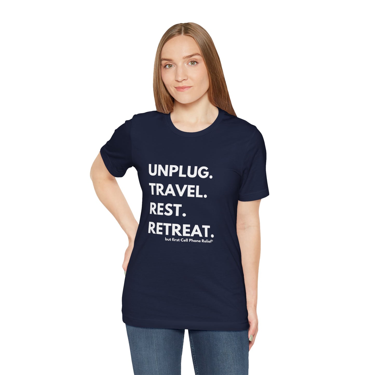 Unplug Travel Rest Retreat Short Sleeve Tee