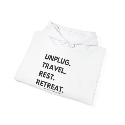 Unplug Travel Rest Retreat Hoodie