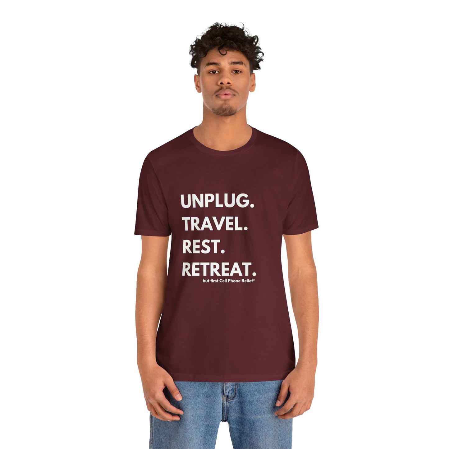 Unplug Travel Rest Retreat Short Sleeve Tee