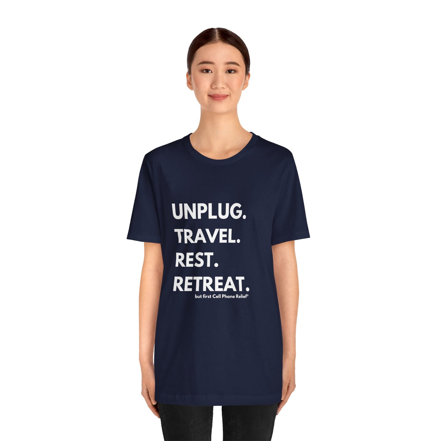 Unplug Travel Rest Retreat Short Sleeve Tee