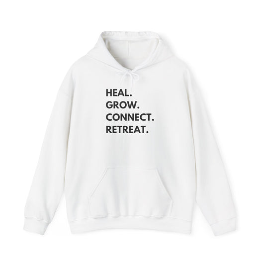 Heal Grow Connect Retreat Hoodie