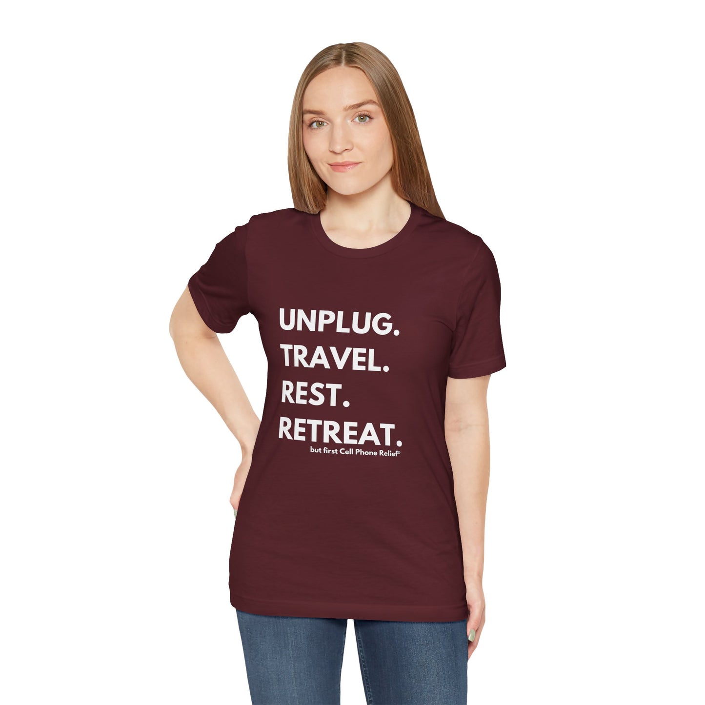 Unplug Travel Rest Retreat Short Sleeve Tee