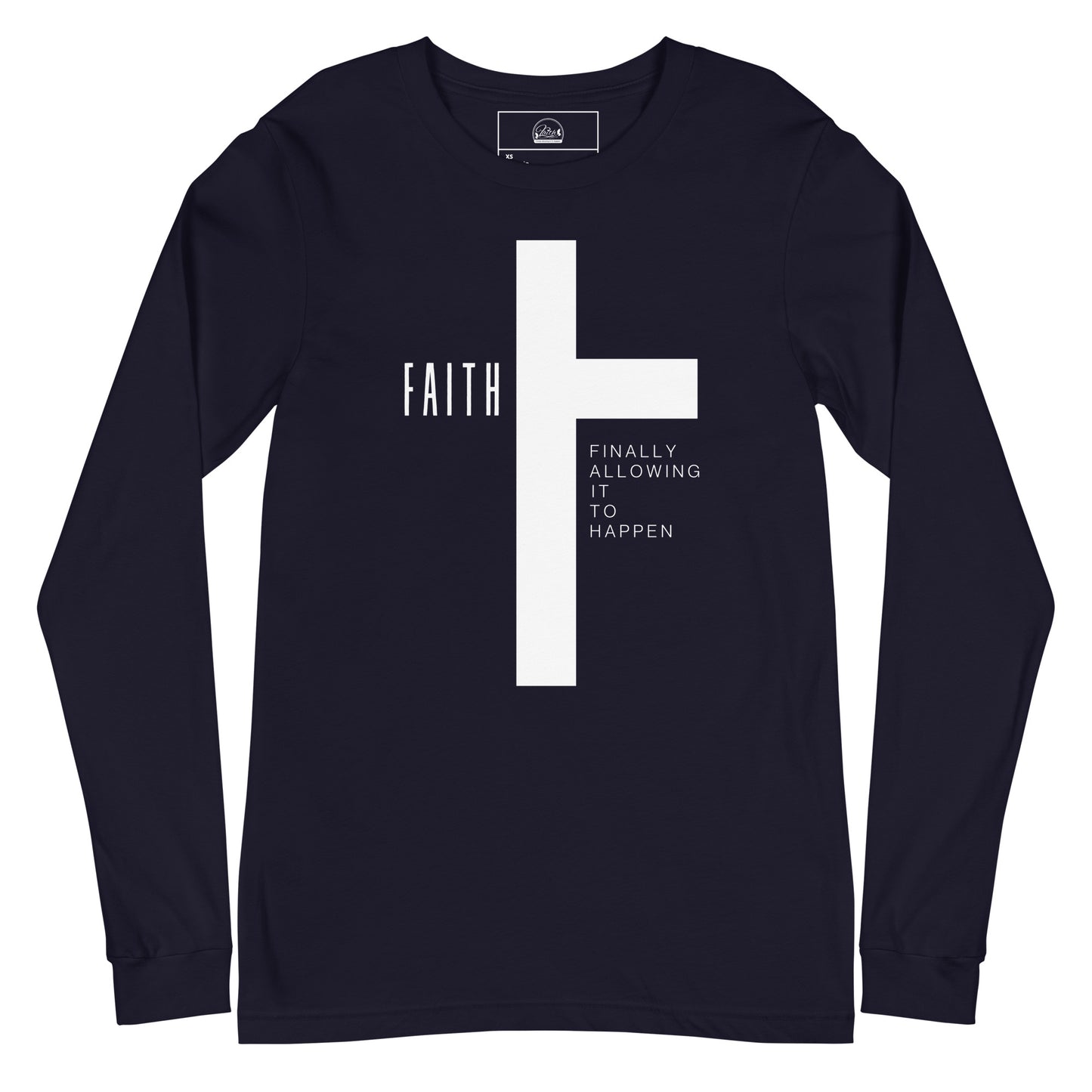 Finally Allowing It to Happen Cross Long Sleeve Tee