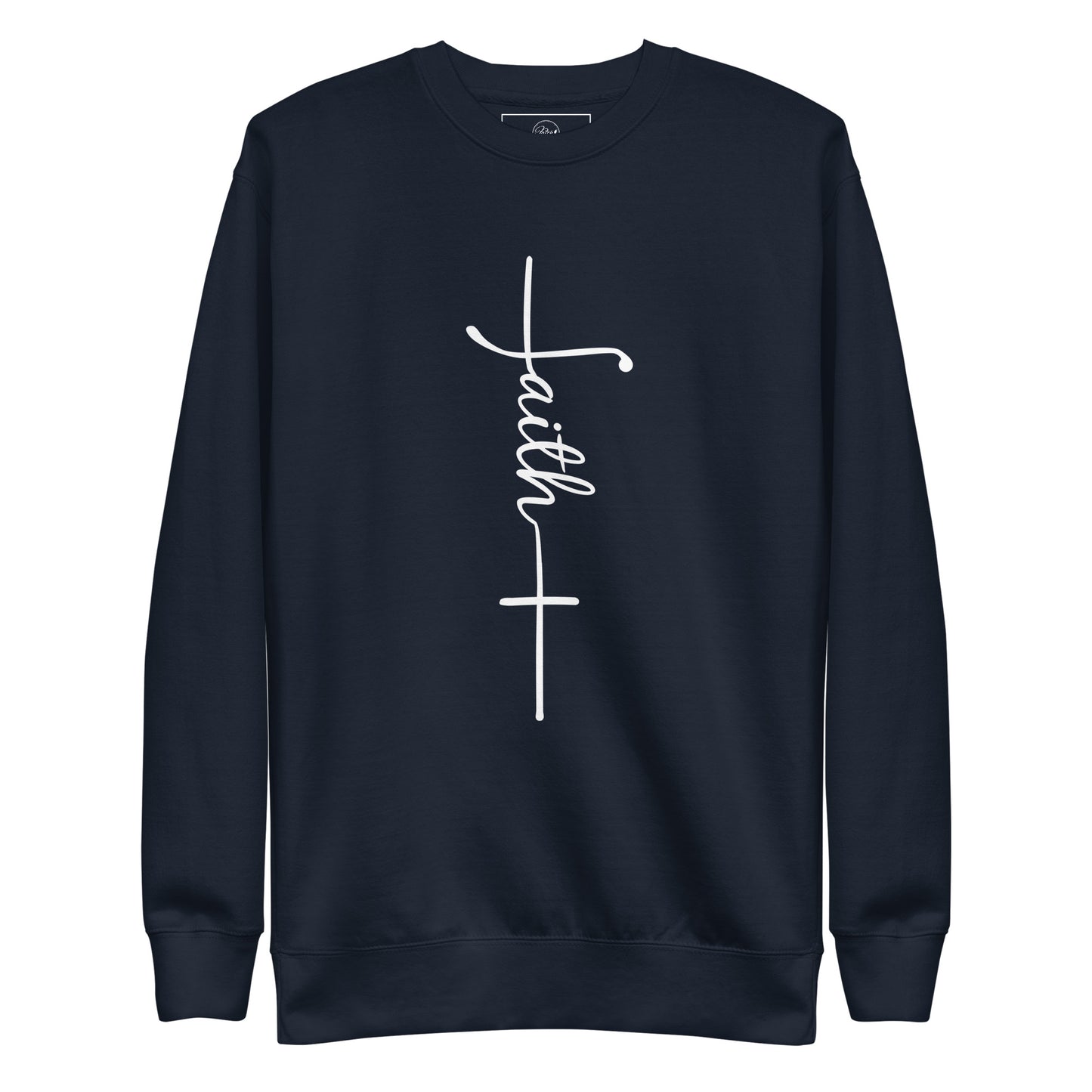Cursive Faith with Cross Sweatshirt