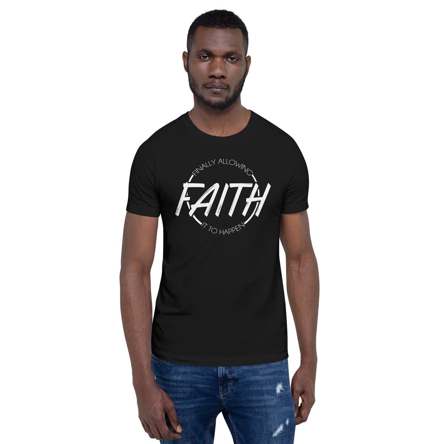 Signature F.A.I.T.H. Short-Sleeve Unisex T-Shirt - Black