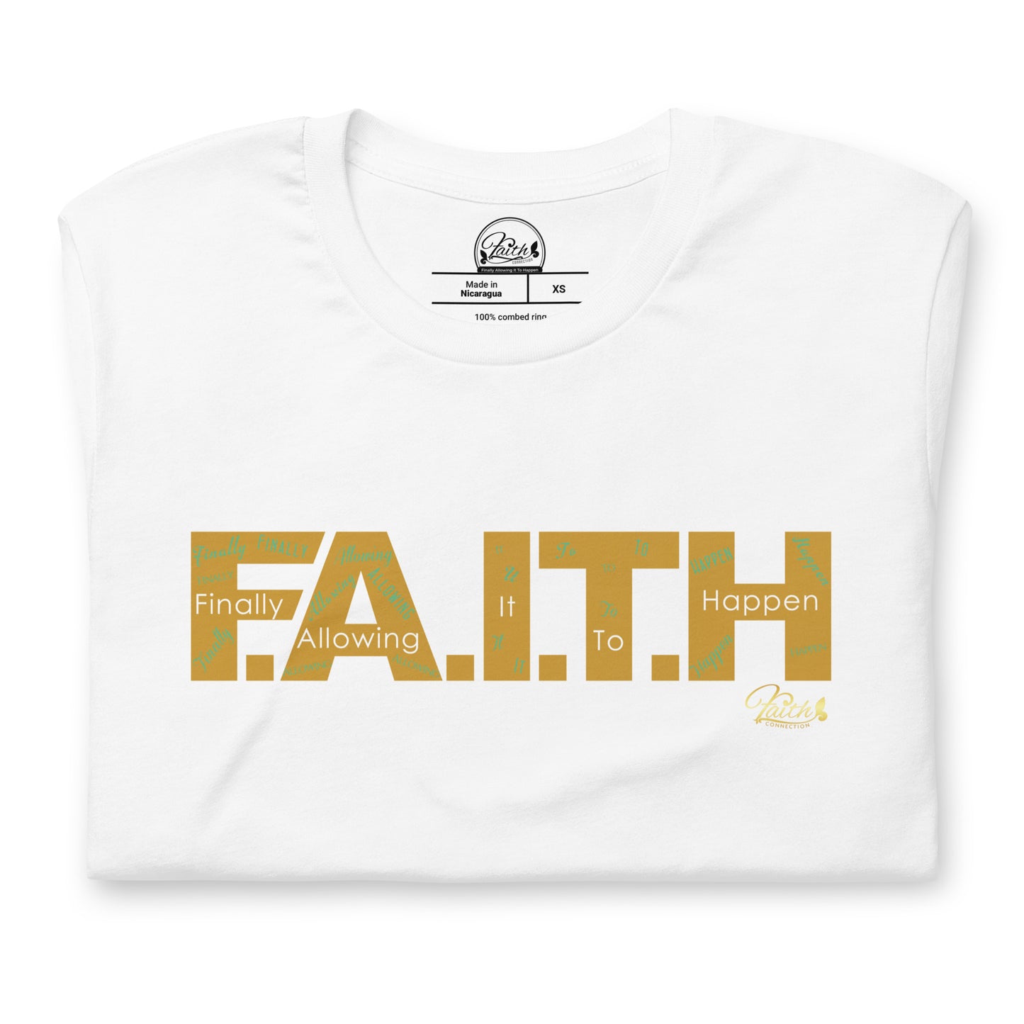 Signature F.A.I.T.H. Short-Sleeve Unisex T-Shirt - Black & White