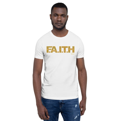 Signature F.A.I.T.H. Short-Sleeve Unisex T-Shirt - Black & White